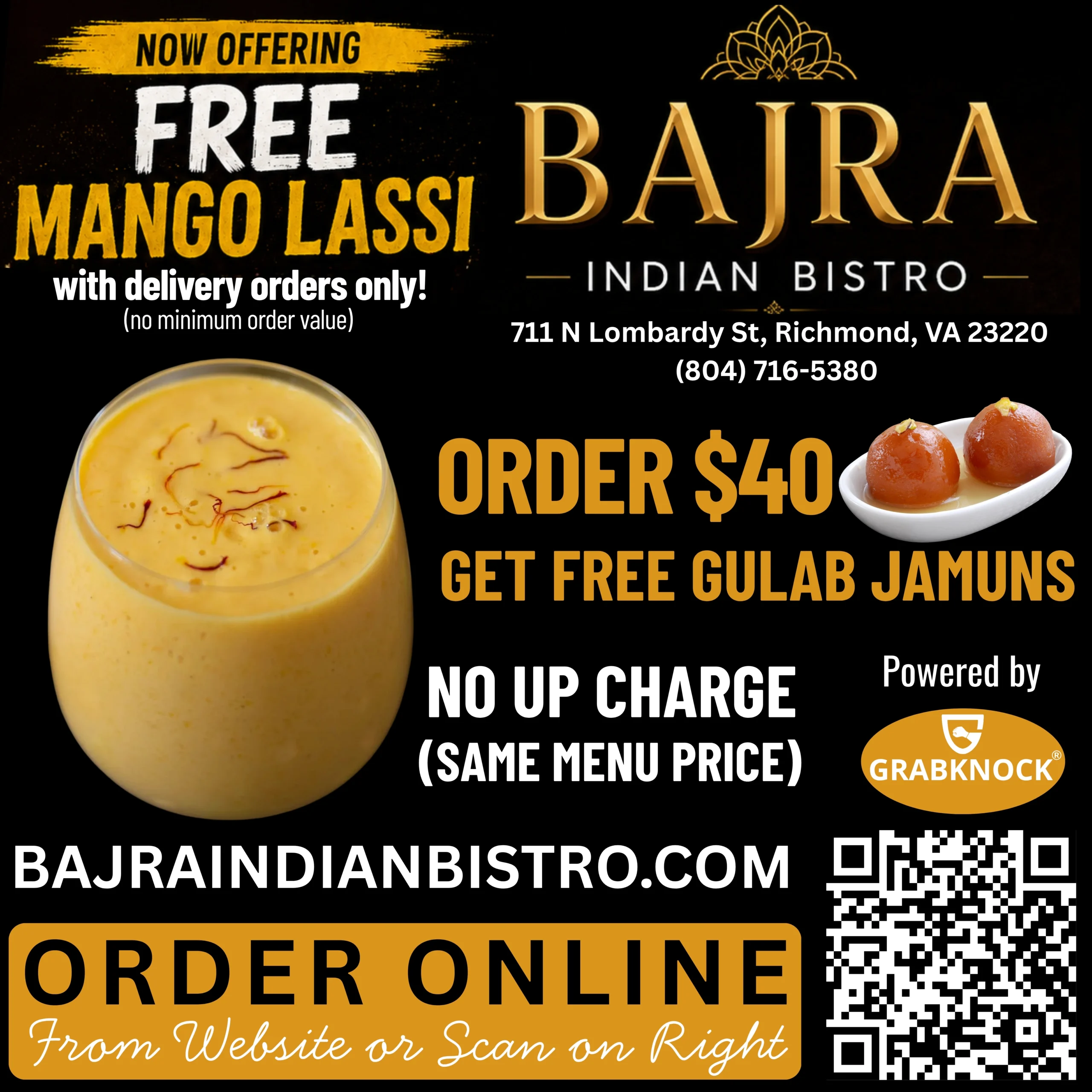 bajra free mango lassi