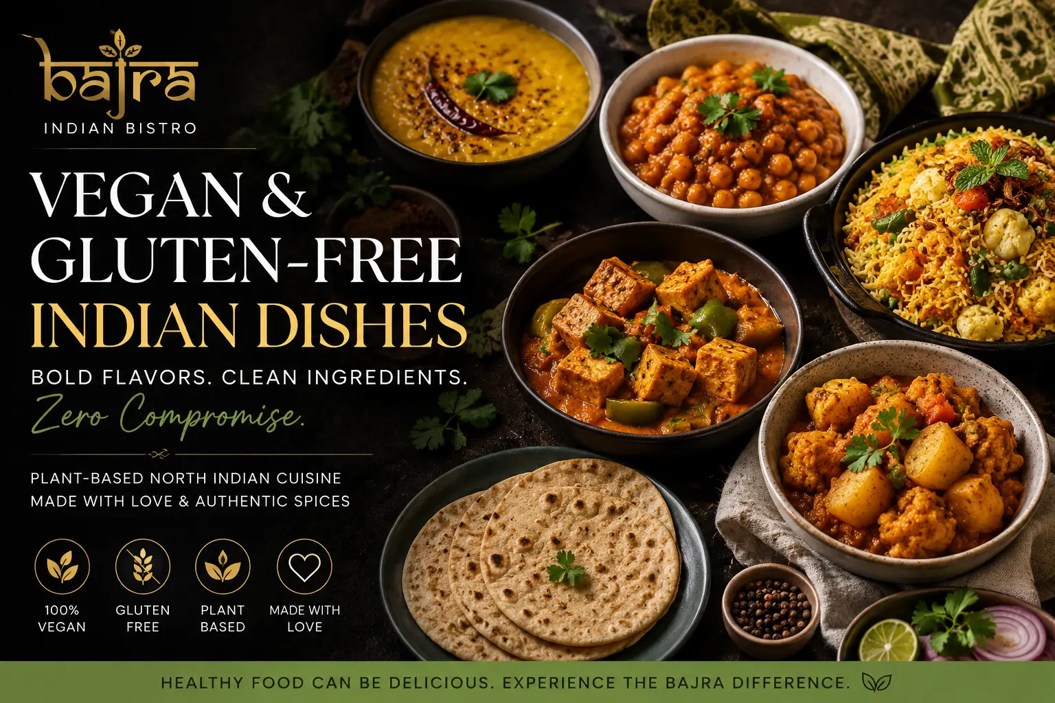 Vegan and gluten-free Indian delights
